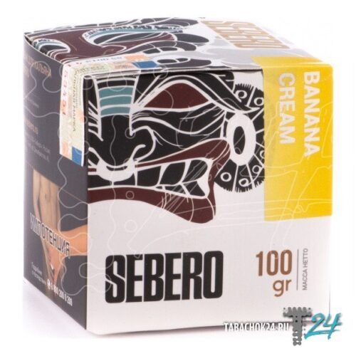 Sebero / Табак Sebero Banana Cream, 100г [M] в ХукаГиперМаркете Т24