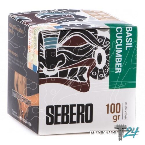 Sebero / Табак Sebero Basil Cucumber, 100г [M] в ХукаГиперМаркете Т24